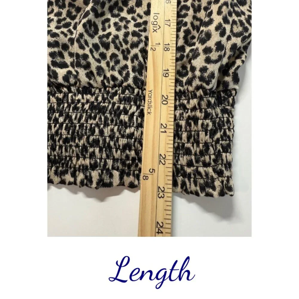 Michael by Michael Kors Women’s Leopard Print Top Size M - Picture 5 of 5